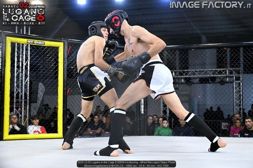 2023-12-02 Lugano in the Cage 6 00839 Kickboxing - Alfred Maccagni-Filippo Pfister